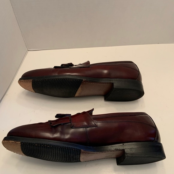 Johnston Murphy burgundy slip on wingtips 11.5M - Picture 7 of 10